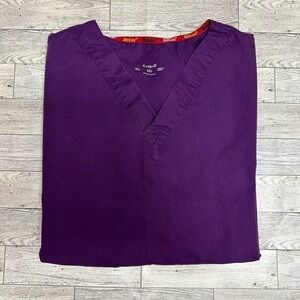 Dickies | V Neck Scrubs Top | Purple | Size: Large